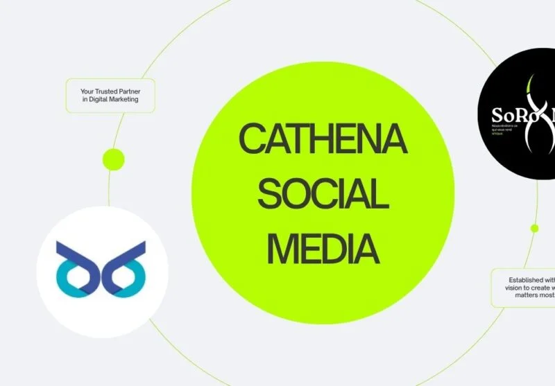 A selection of the social media posts designed for Cathena.